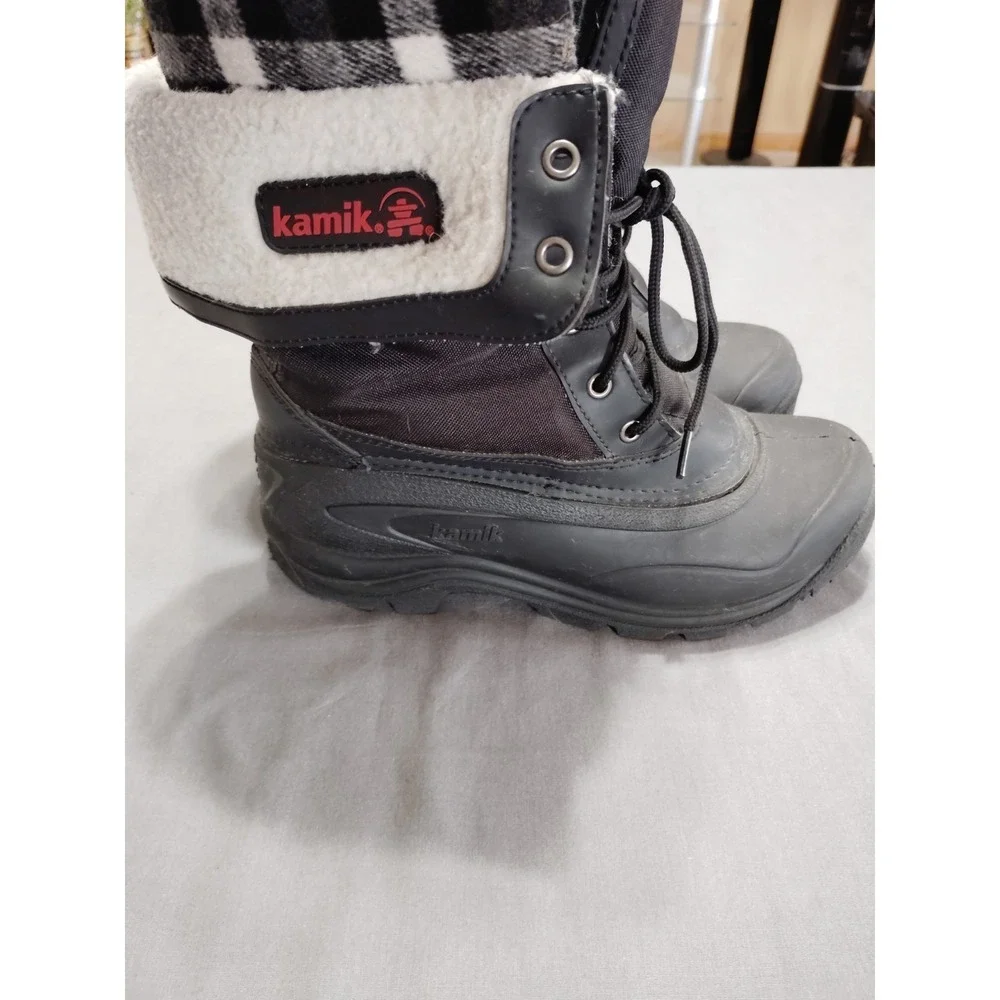 Kamik SUGARLOAF Women Fleece Flannel Waterproof Preppy Hiking Snow Boots Women 9